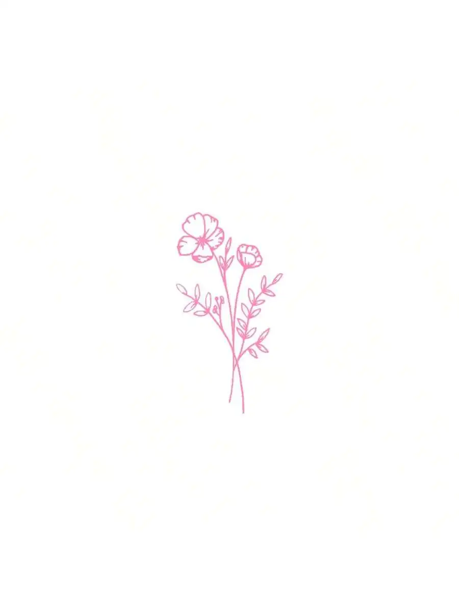 Body Jewelry Stickers - 1 Stück Wild Flower Autoaufkleber, geeignet
