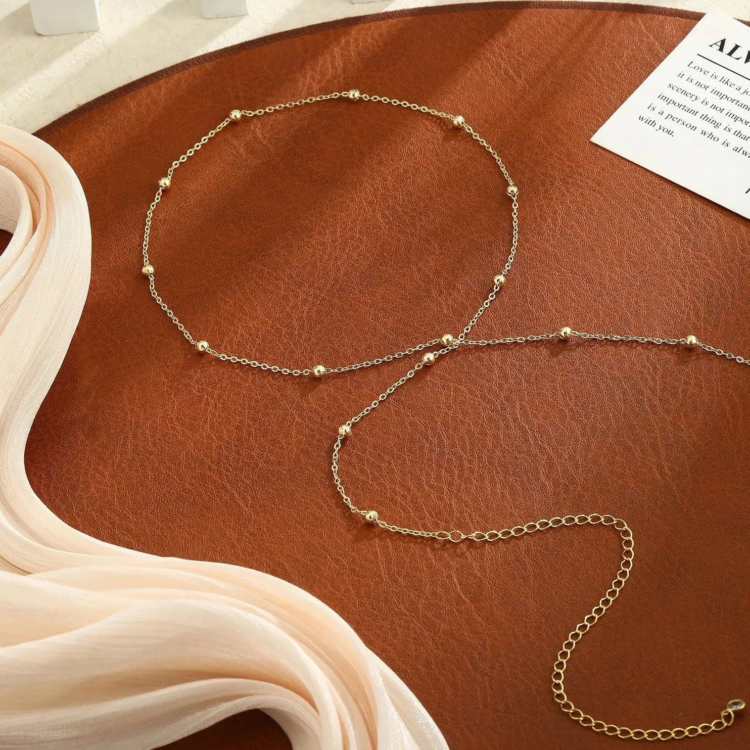Body Jewelry Gold Plated - Verstellbarer Bikini-Körperschmuck für Frauen, Taillenketten für