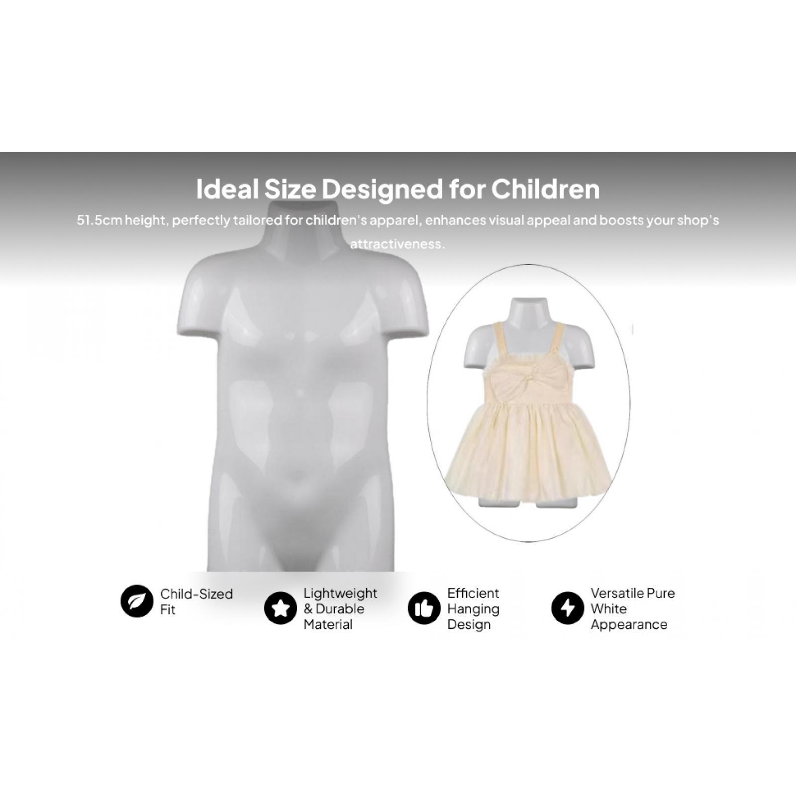 Body Jewelry Shop - Kid Mannequin Torso Kind Mannequin Realistische