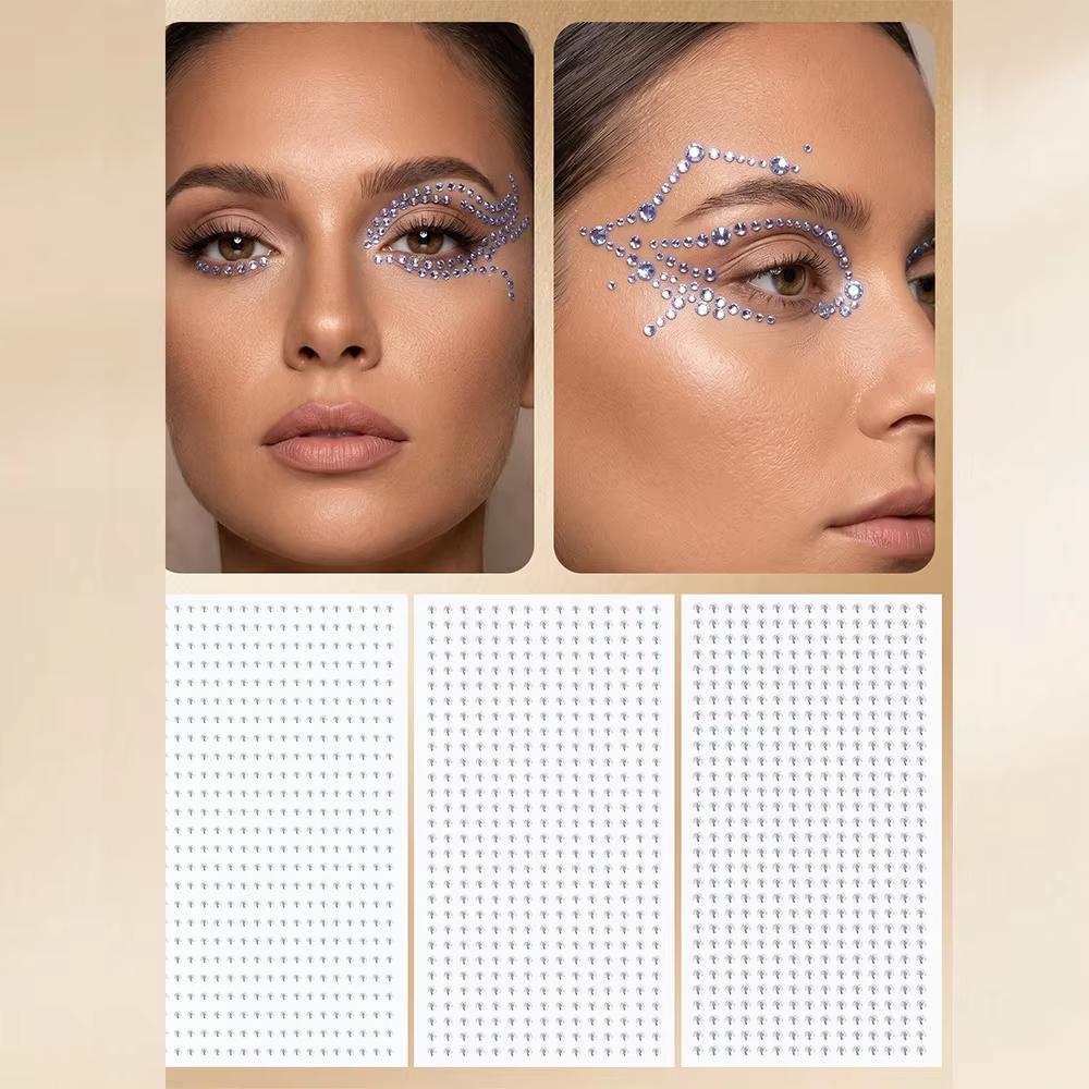 Body Jewelry Hoops - Künstliche Nasenringe, Gesichts- und Haarsteine, Selbstklebende
