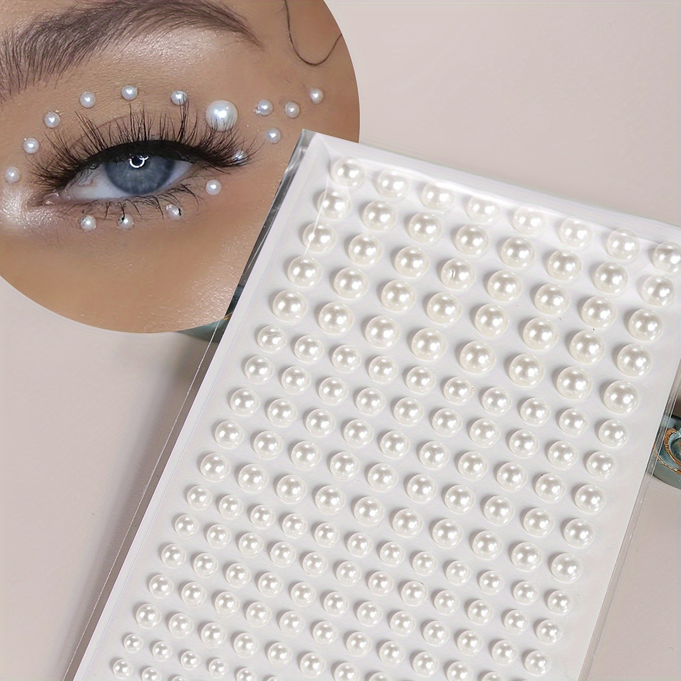 Body Jewelry Stickers - Fake Pearl Frauen Dreidimensionale Gesichtsdekoration Nagel