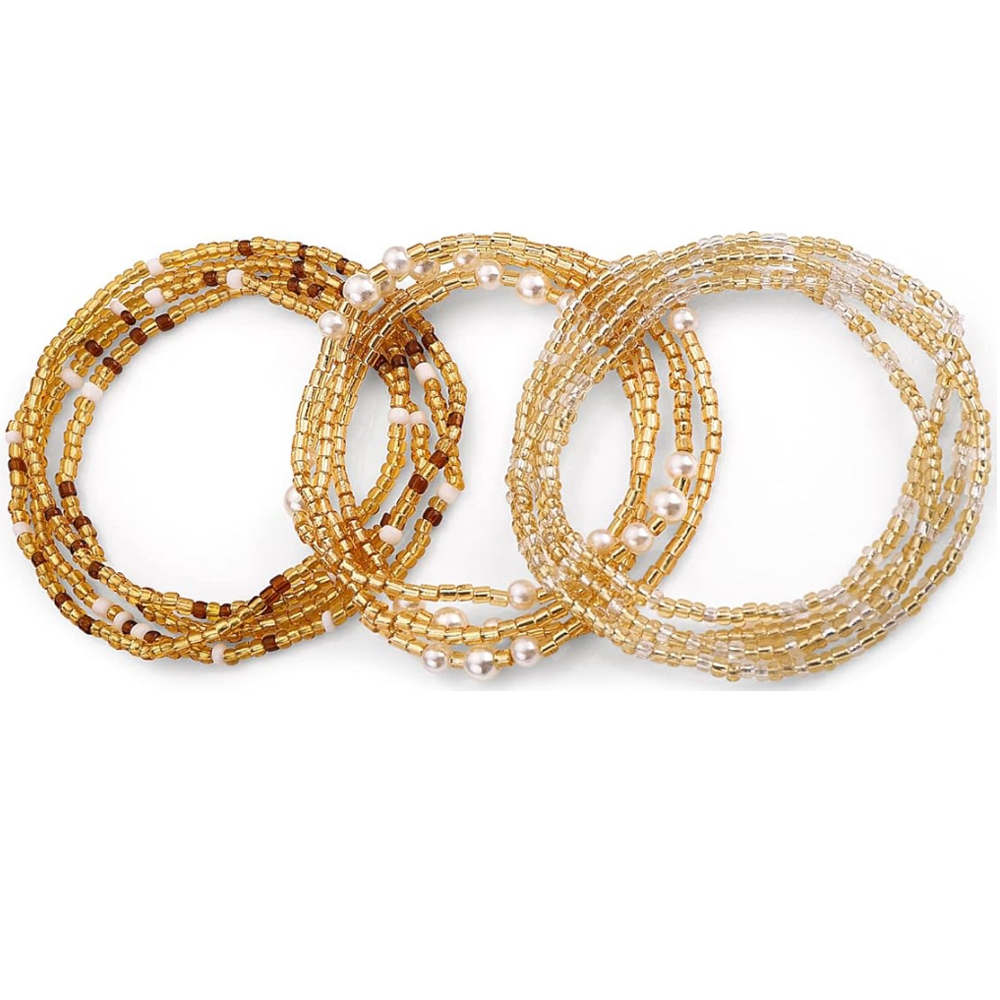 Body Jewelry By The Chain Gang - Taillenperlen für Frauen, Bauchketten, elastische Ketten,