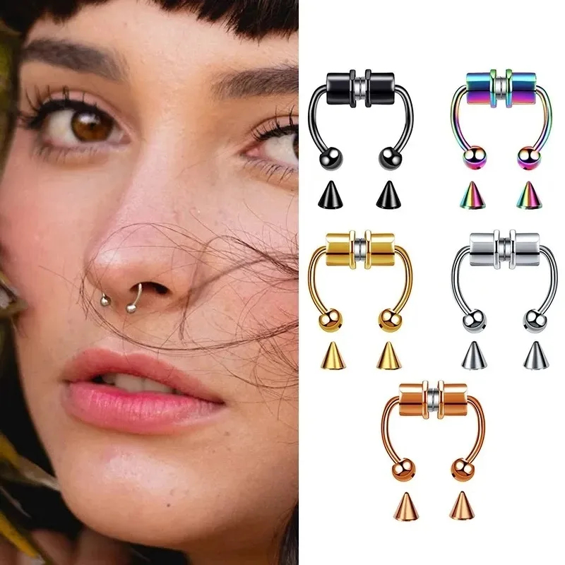 1/2/3 Stück gefälschte magneti – Body Jewelry Hoops Bewertung und Preis