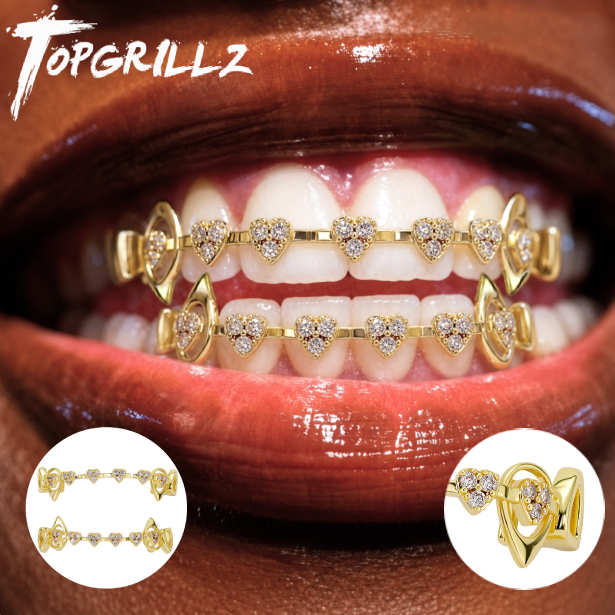 TOPGRILLZ Hohlherz-Grillz-Set  – Body Jewelry Lot Bewertung und Preis