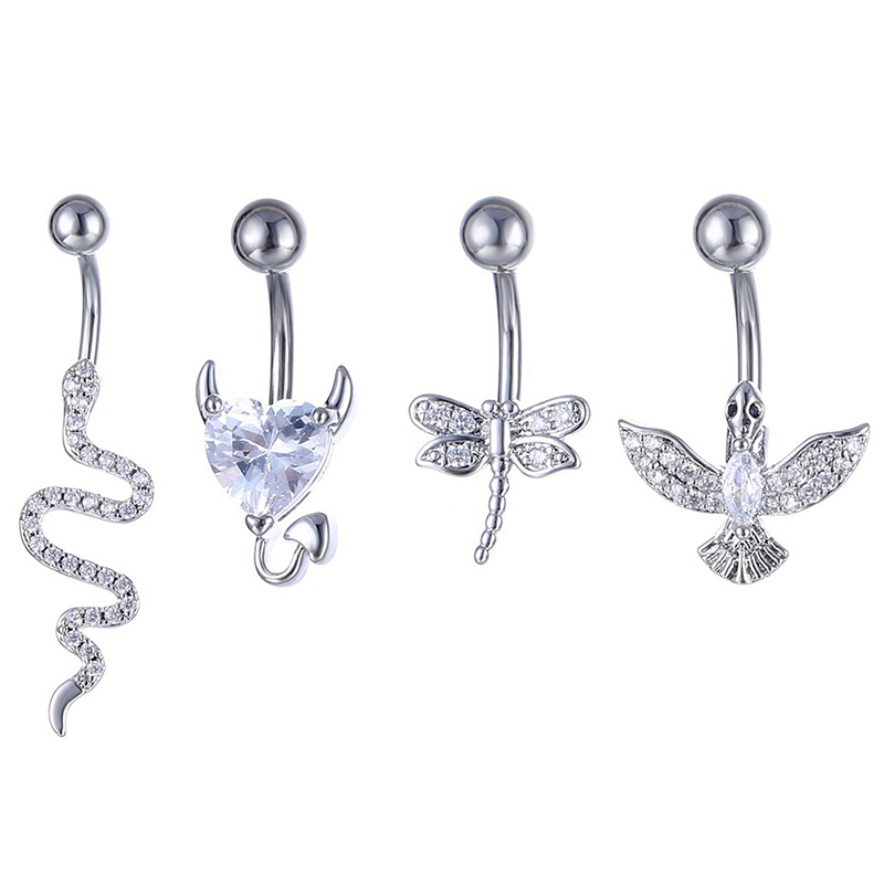 Kristall Bauchnabel Ring Tier  – Body Jewelry Hoops Bewertung und Preis