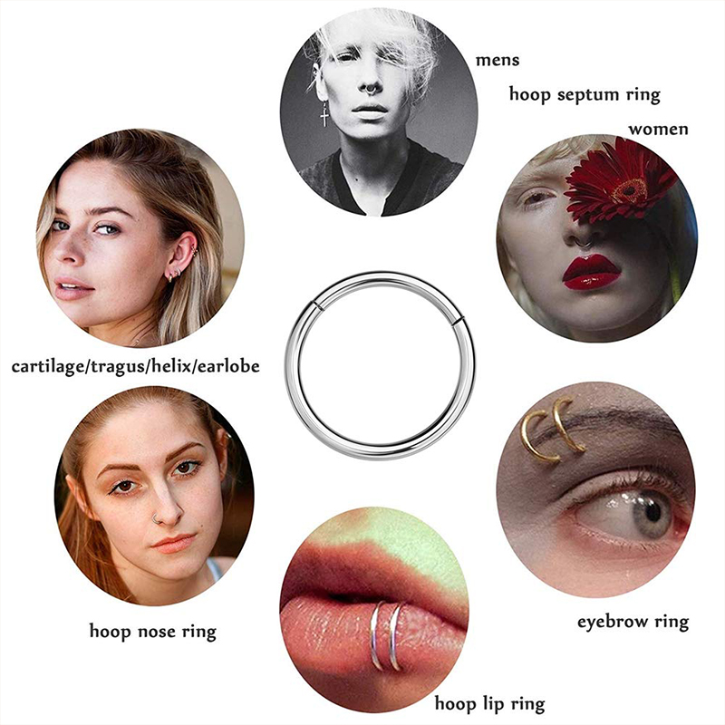 16G 316L Chirurgischer Stahl K – Body Jewelry Hoops Bewertung und Preis