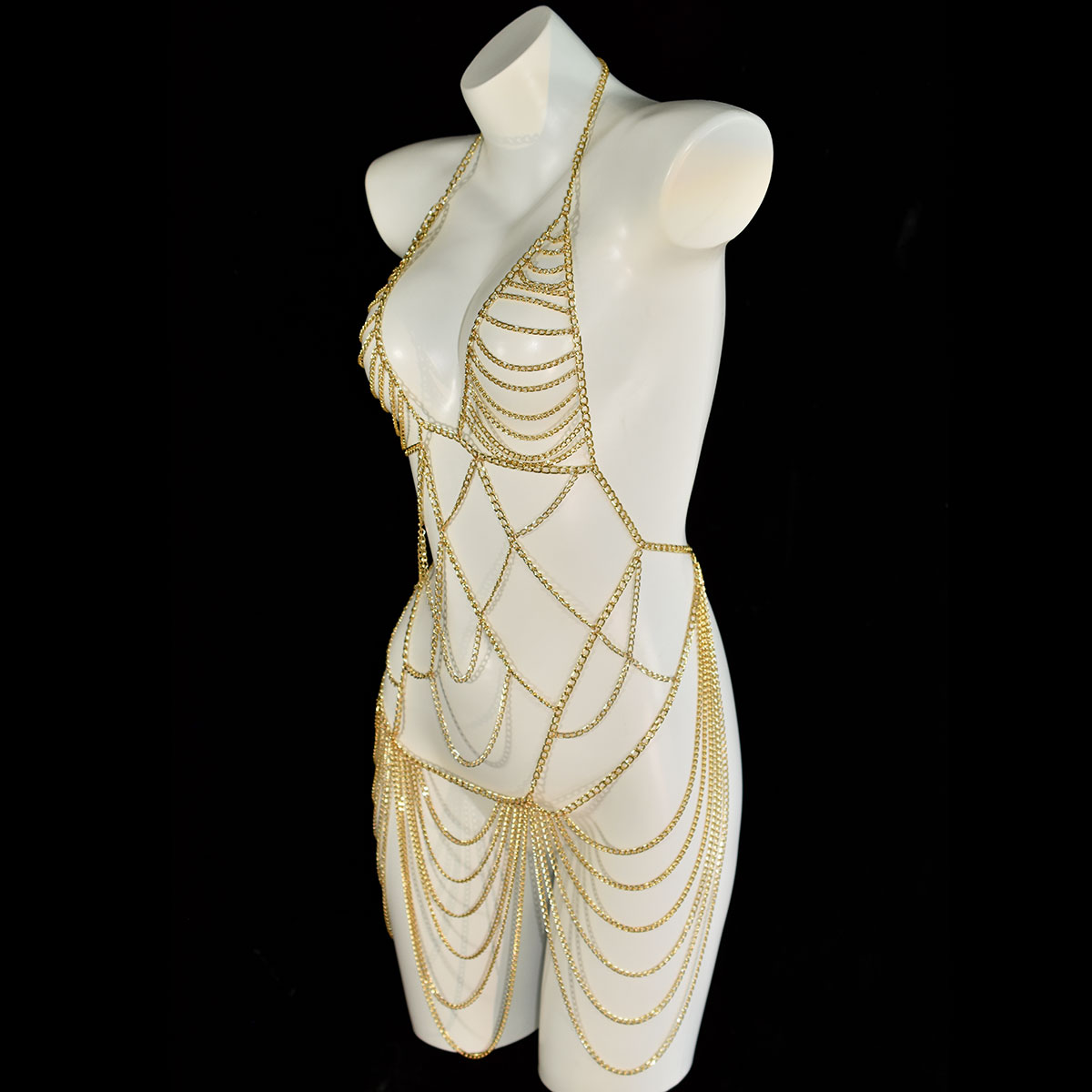 Schwerindustrie üppiges langes – Body Jewelry Dress Bewertung und Preis