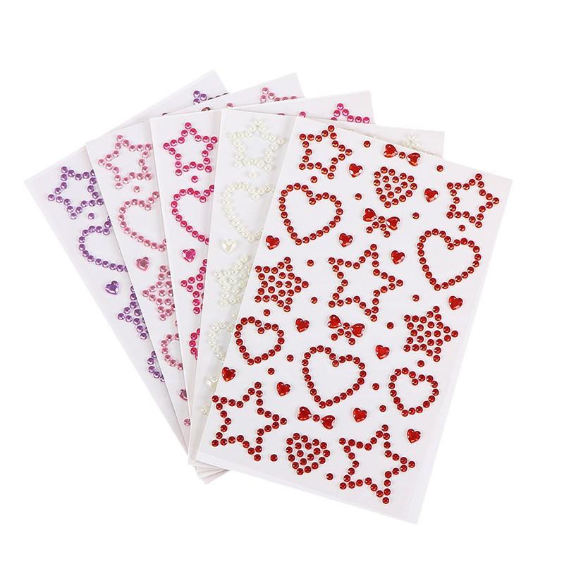 1 Bunte Selbstklebende Gesicht – Body Jewelry Stickers Bewertung und Preis