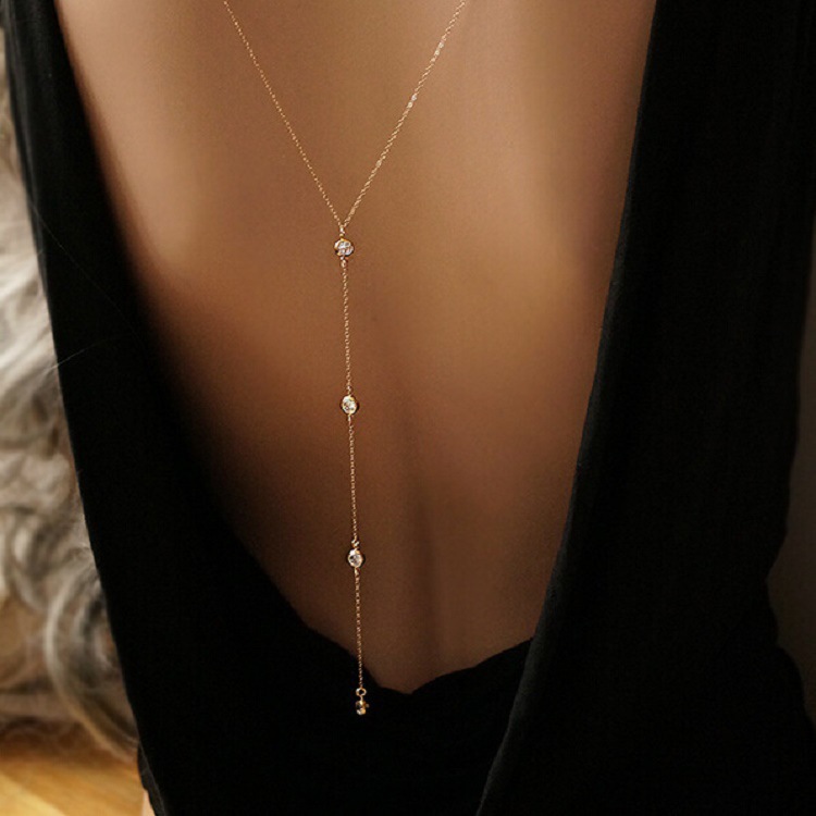 Neue Strass Sexy frauen Zurück – Body Jewelry Dress Bewertung und Preis
