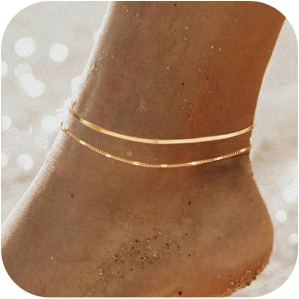 Knöchelarmbänder für Damen, 14 – Body Jewelry Real Gold Bewertung und Preis