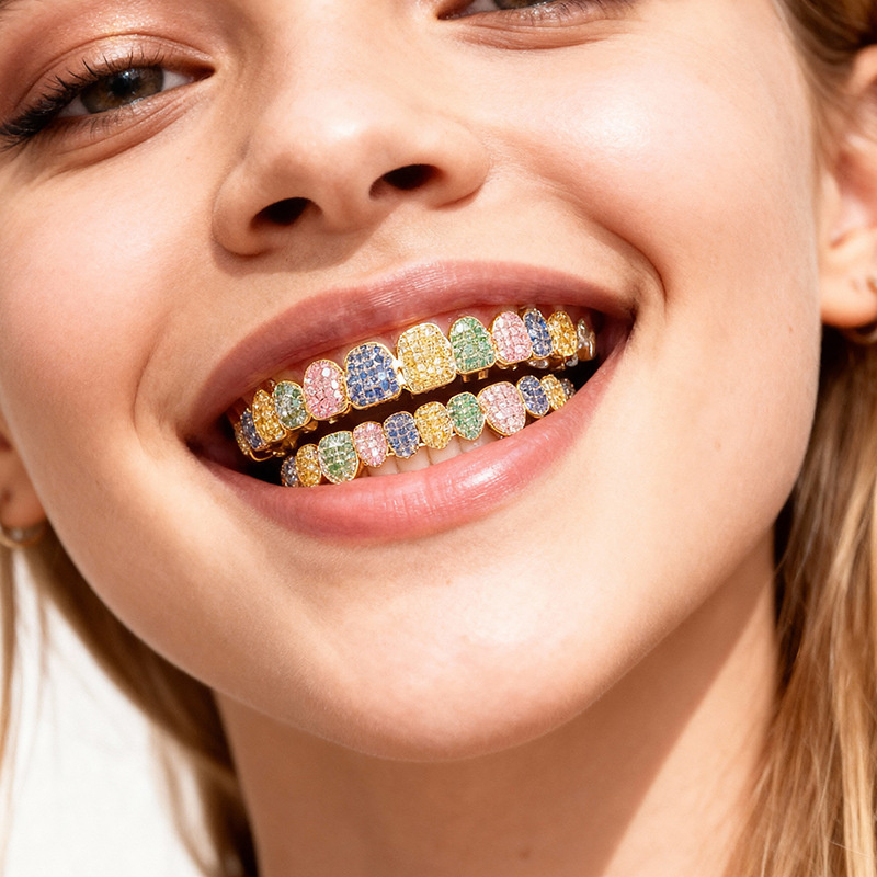 Neue Exquisite Hip-Hop Voll-Di – Body Jewelry Real Gold Bewertung und Preis