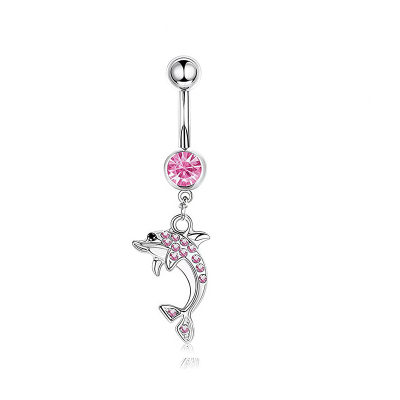 1PCS Rosa Krone Bauchnabel Rin – Body Jewelry Hoops Bewertung und Preis