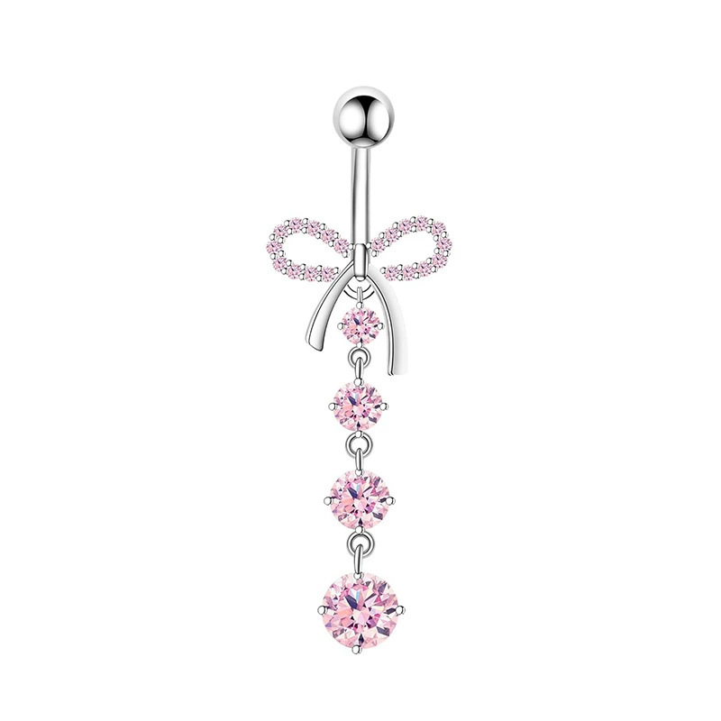 1PCS Rosa Krone Bauchnabel Rin – Body Jewelry Hoops Bewertung und Preis