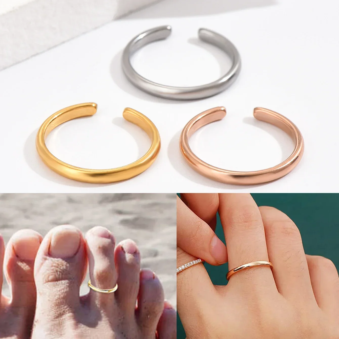 1PC Zehenringe für Frauen Eins – Body Jewelry Hoops Bewertung und Preis