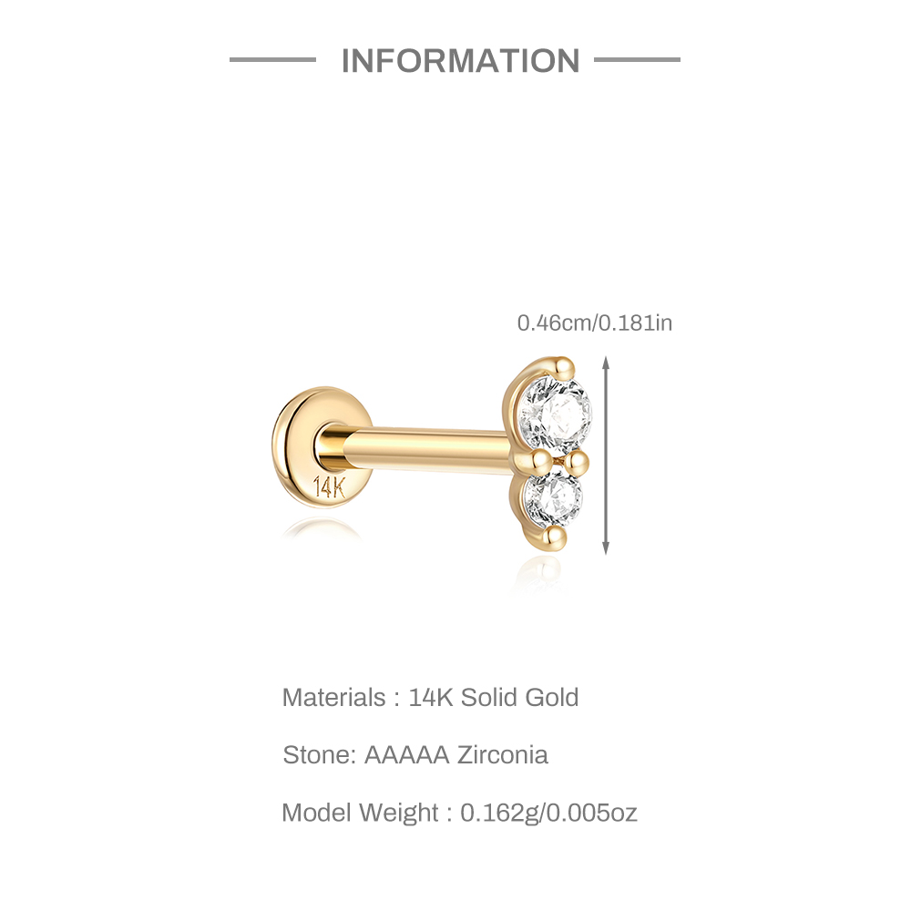 AIDE Echt 14K Solid Gold Farbe – Body Jewelry Real Gold Bewertung und Preis