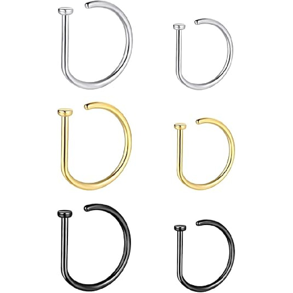 4er-Pack Nicht-Durchstechende  – Body Jewelry Hoops Bewertung und Preis