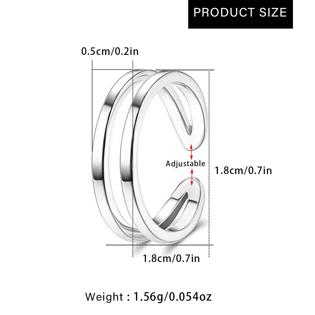 Verstellbarer Doppelschichtige – Body Jewelry Hoops Bewertung und Preis