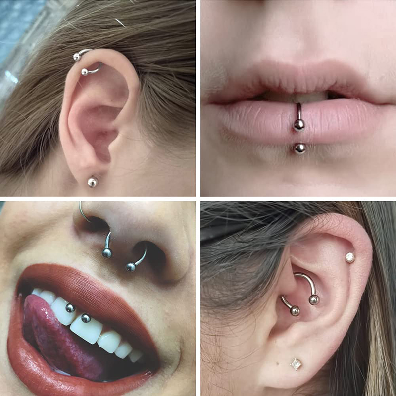 5 Stück/Set Edelstahl 18G Hufe – Body Jewelry Lot Bewertung und Preis