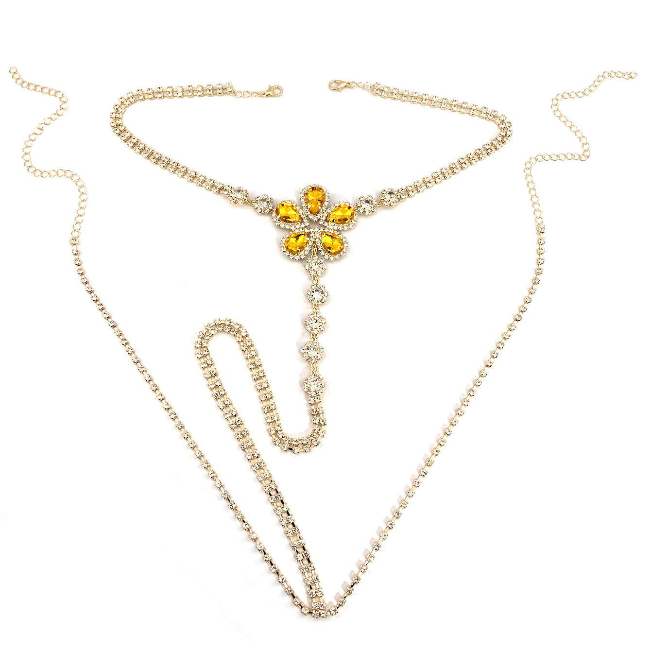 1pc Blume Geformt Sexy Strass  – Body Jewelry Lot Bewertung und Preis